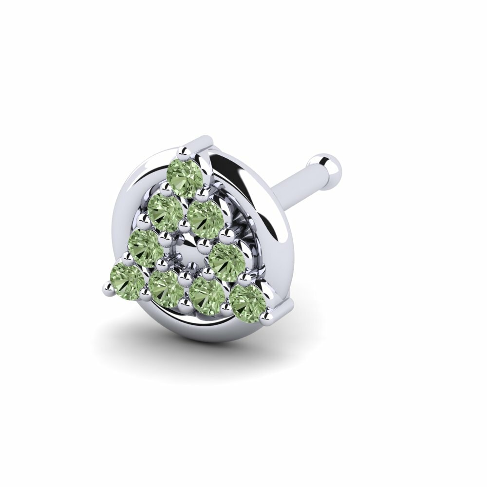 Groene Diamant Neus Pin Laconique