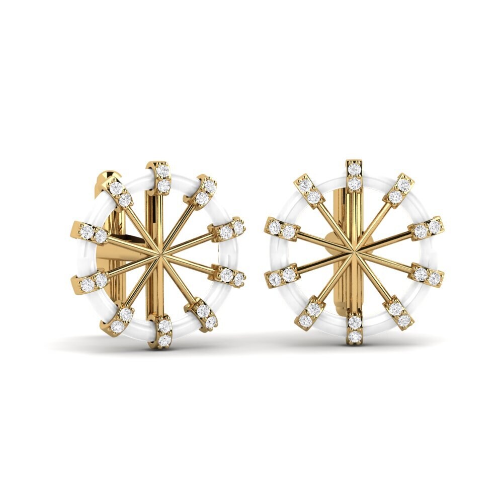 White sapphire Cufflink Lacresha