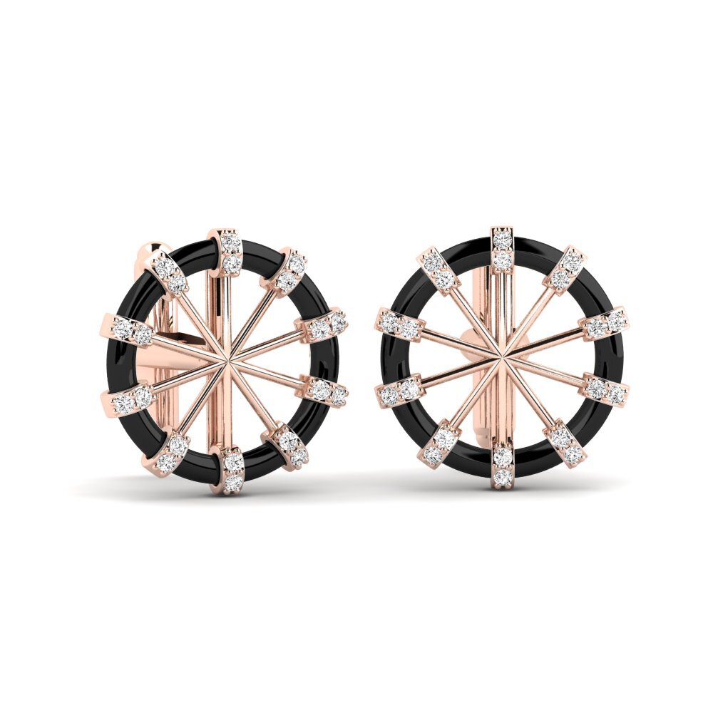 9k Oro Rosa Moissanita Gemelo Lacresha