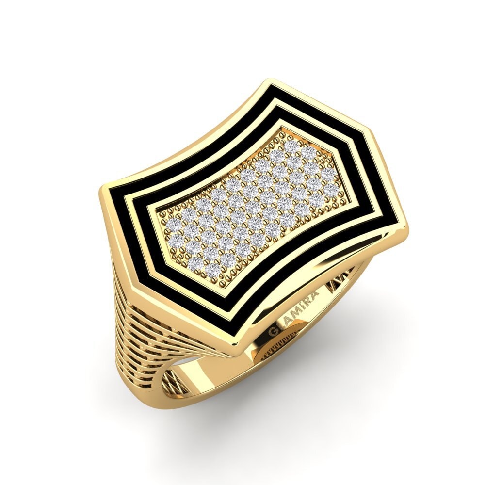18ct Yellow Gold Men's Ring Lafame