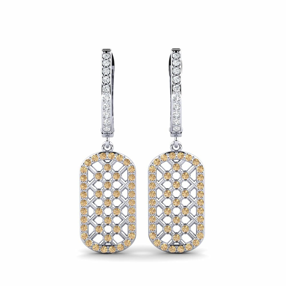 Diamante Marrón Pendiente de mujer Lalune