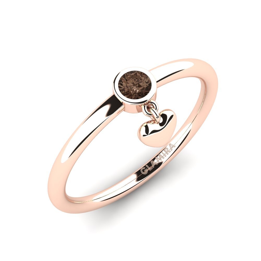 14k Rose Gold Smoky Quartz Ring Lamiyye