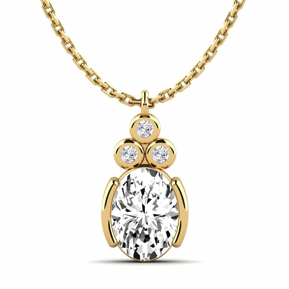 Classic Solitaire Moissanite Women's Pendant Lana