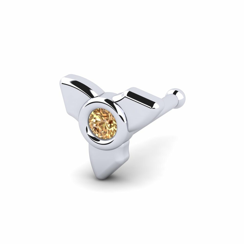 Bruine Diamant Neus Pin Lanasaki