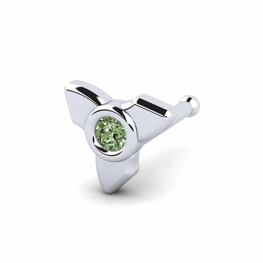 Groene Diamant Neus Pin Lanasaki