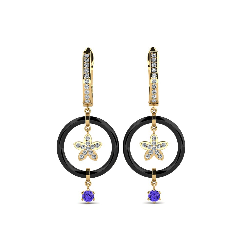 Round Tanzanite Women's Earring Landers