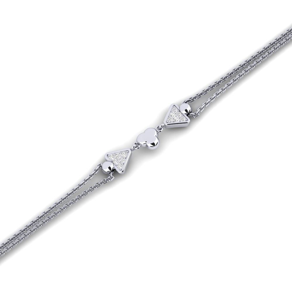 Zafiro blanco Pulsera de Mujer Landshut