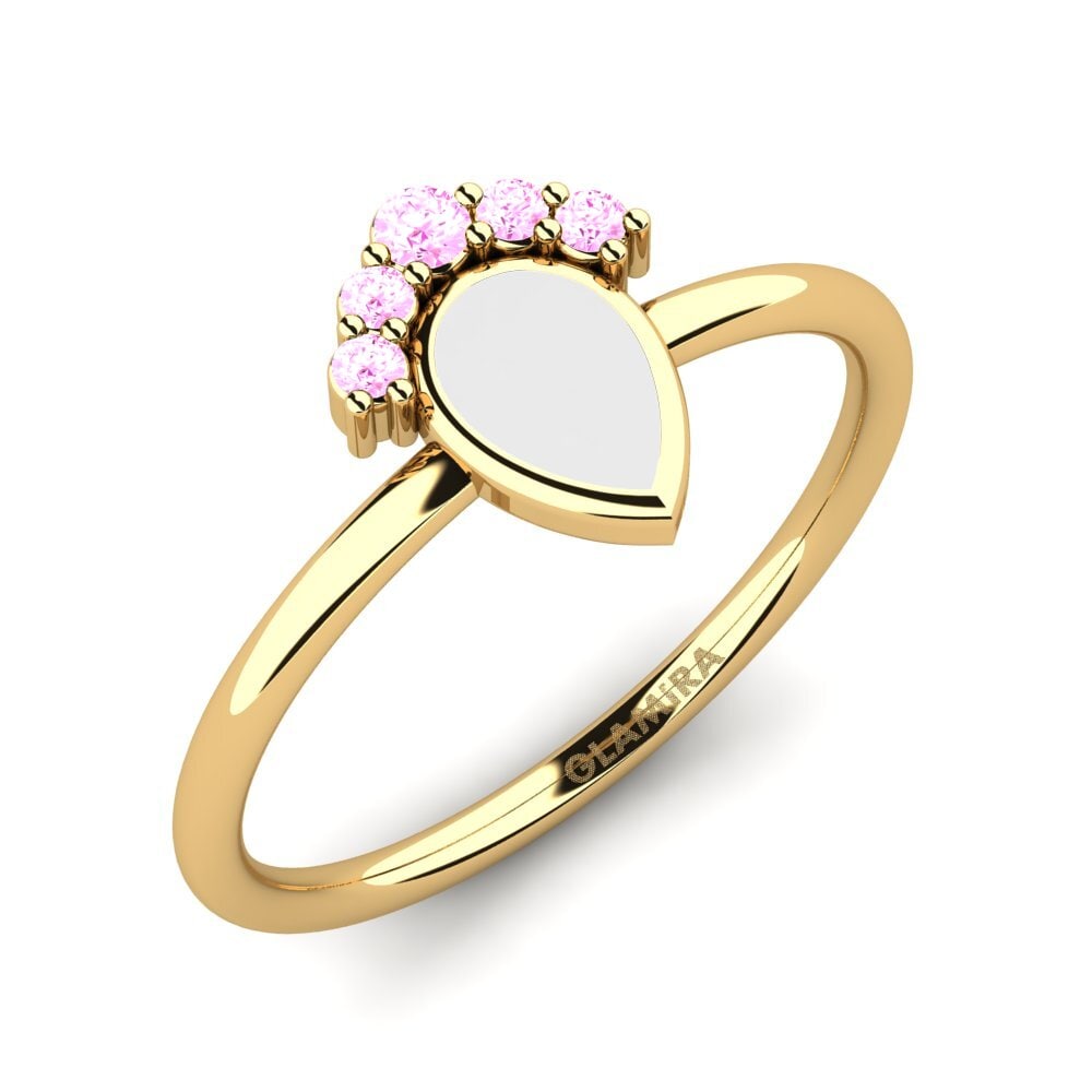 Saphir Rose Bague Lane