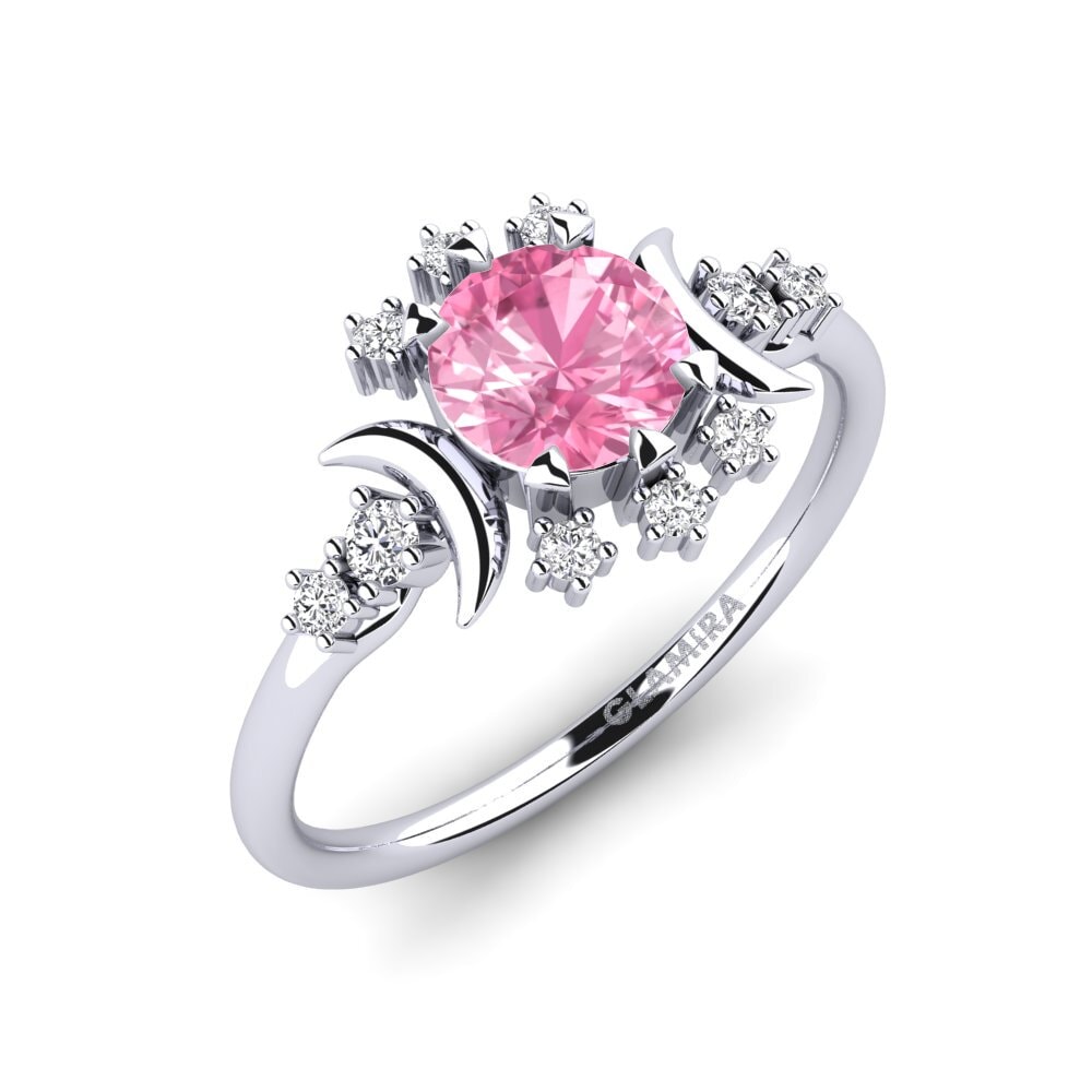 Zafiro Rosado Anillo Laney