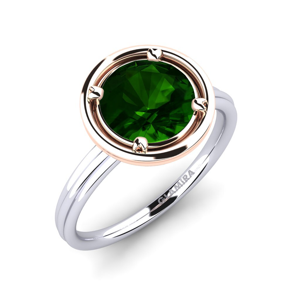 14ct White / Rose Gold Engagement Ring Lanisa