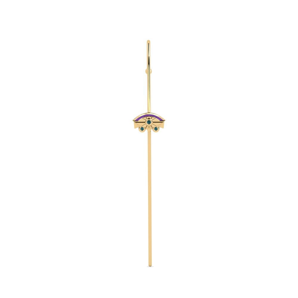 Blue Diamond Ear Piercing Lanu