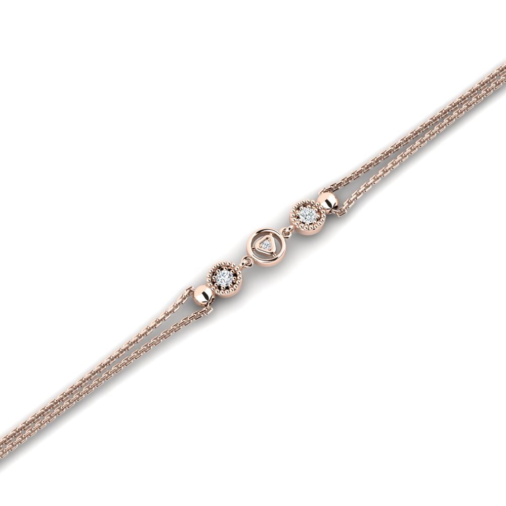 9ct Rose Gold Women's Bracelet Lapinkso