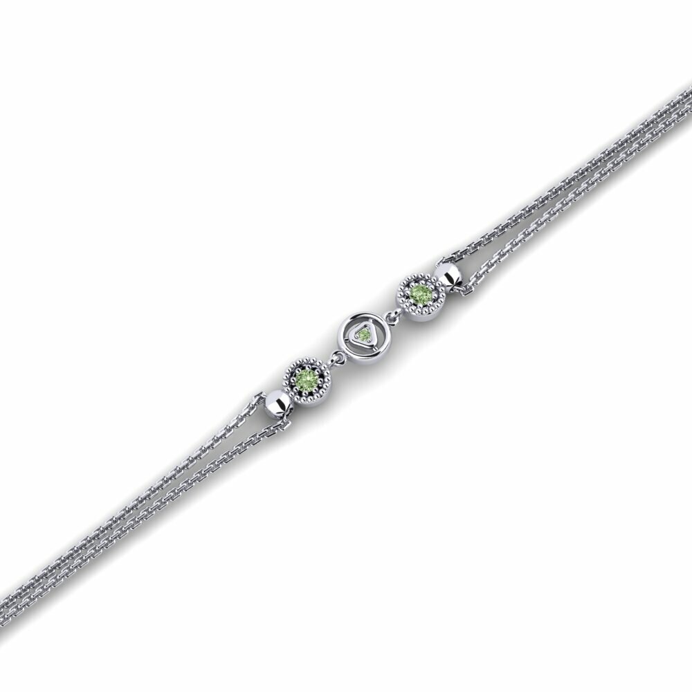 Diamant Vert Bracelet pour femme Lapinkso