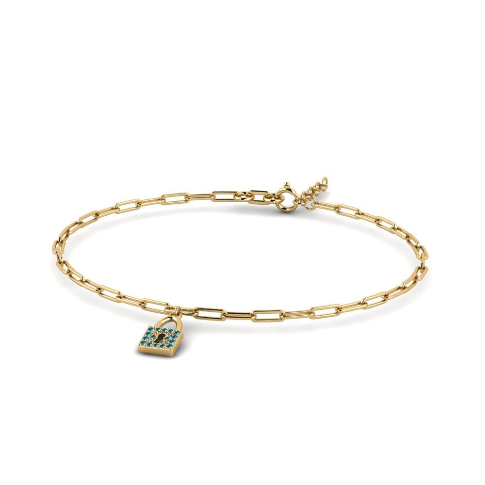 Diamant Bleu Bracelet trombones Lappetios