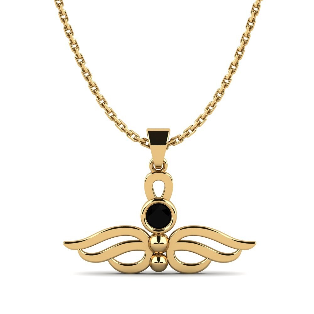 Diamante Negro Colgante de Mujer Laraah