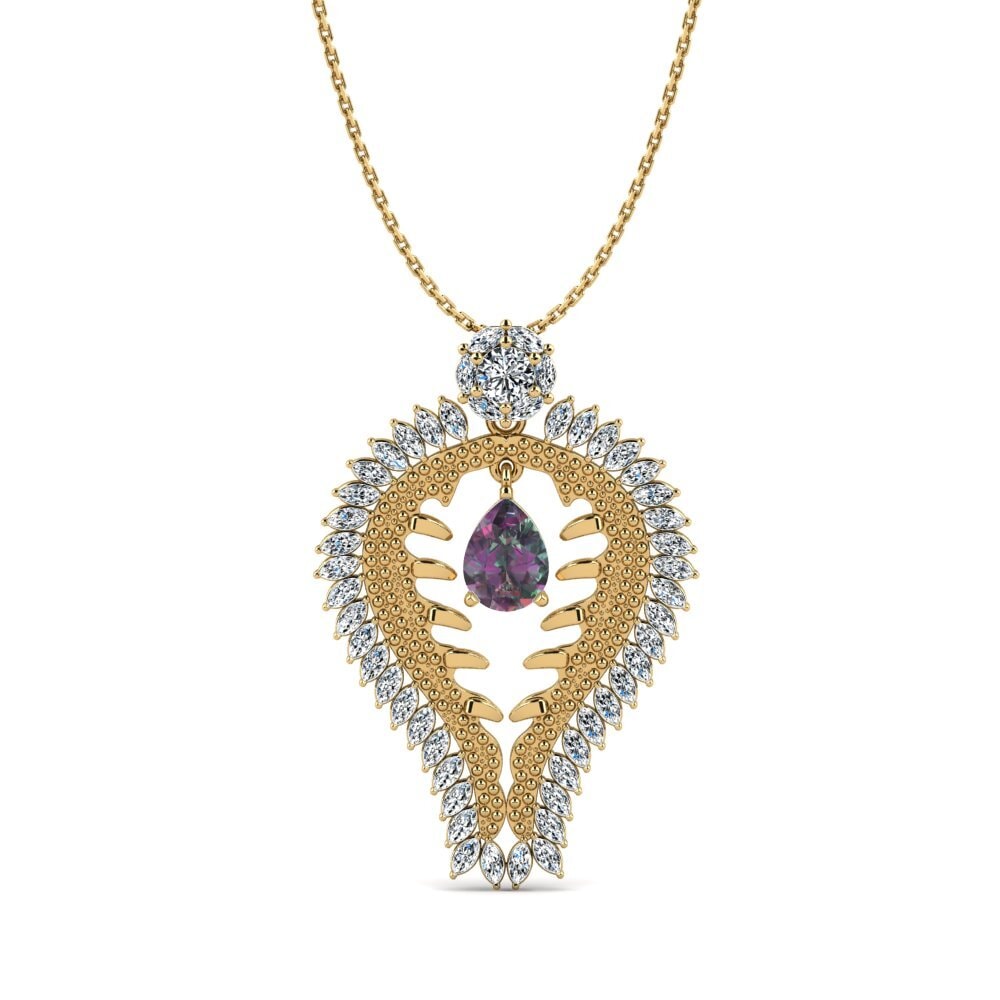 Pear Mystic Topaz Women's Pendant Laren