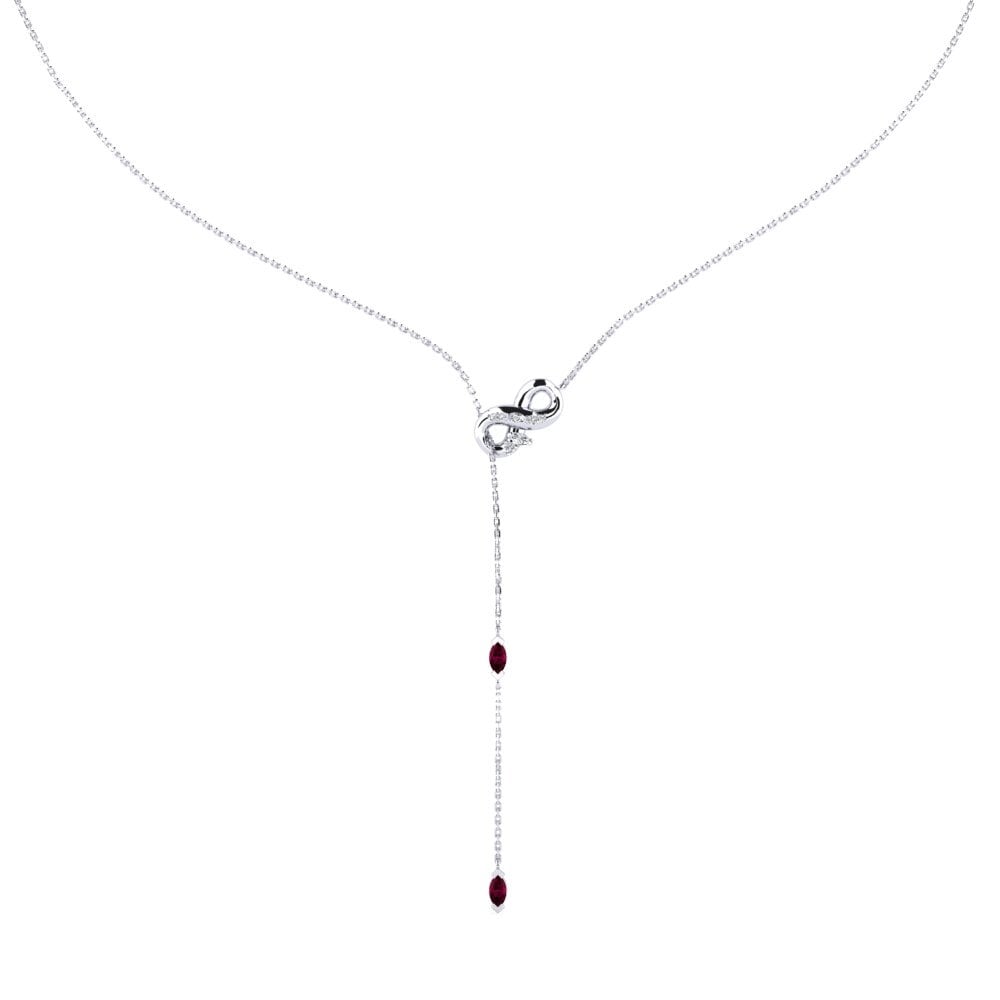 Rhodolite Garnet Women's Necklace Lariya