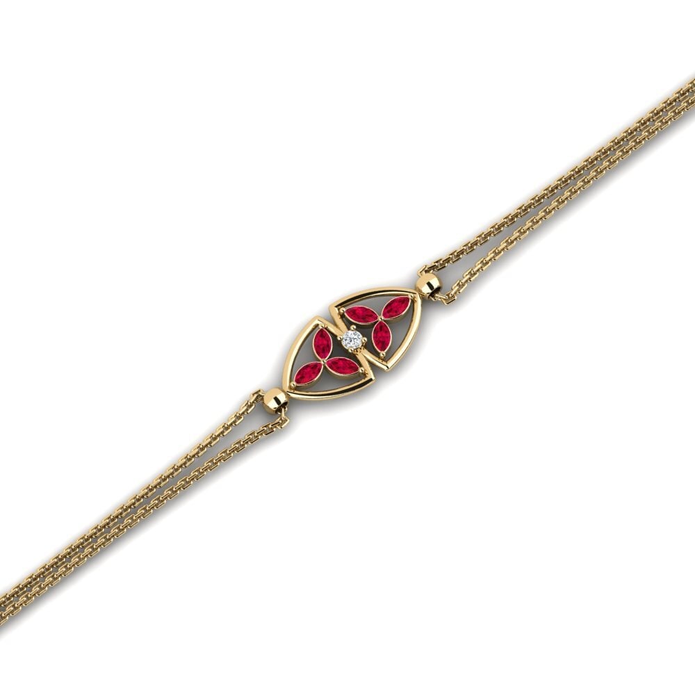 Marquise Ruby Women's Bracelet Laronear