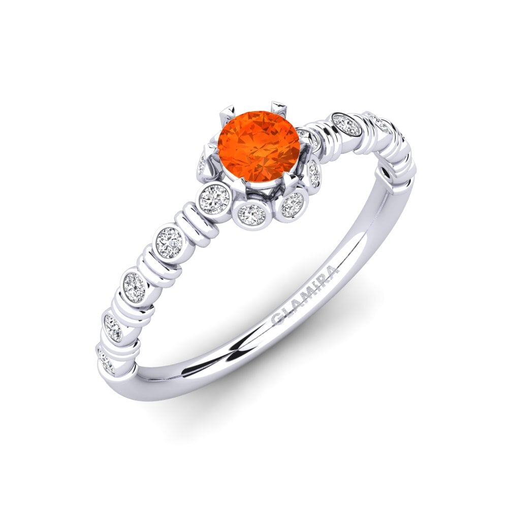 Fire Opal Engagement Ring Laskon