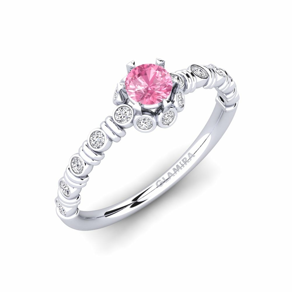 Pink Sapphire Engagement Ring Laskon