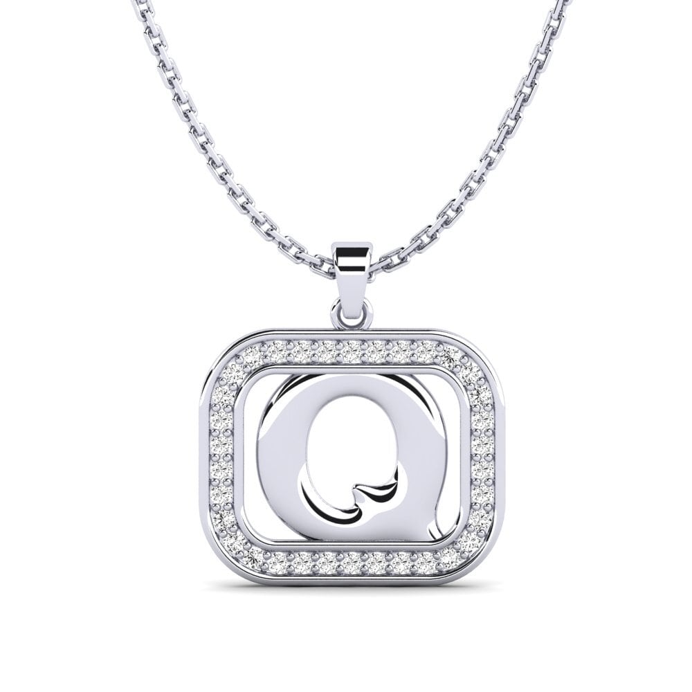 950 Platin Moissanit Damen anhänger Latamsea - Q