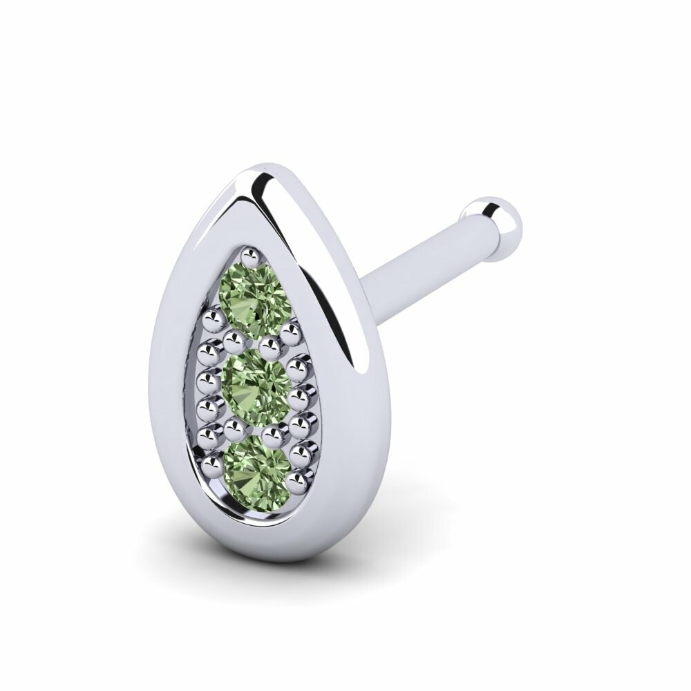 Groene Diamant Neus Pin Latinus