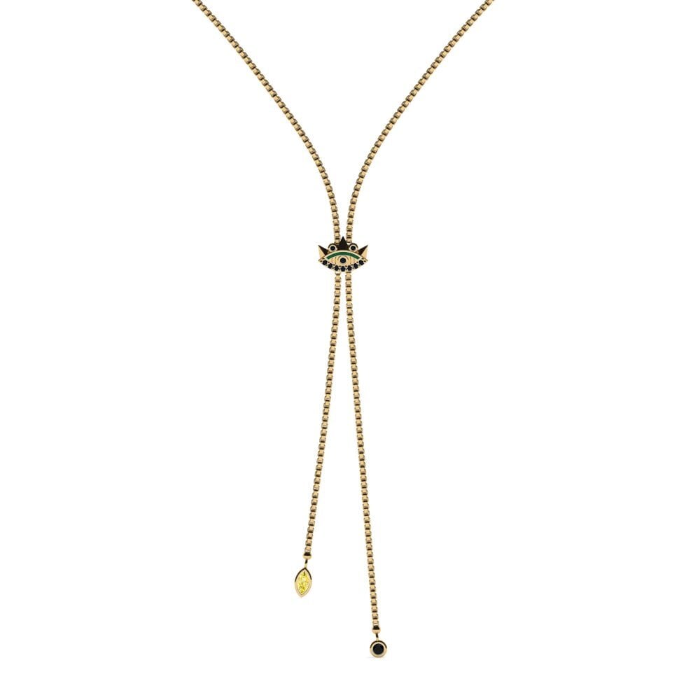 Zafiro amarillo Collar de Mujer Latni