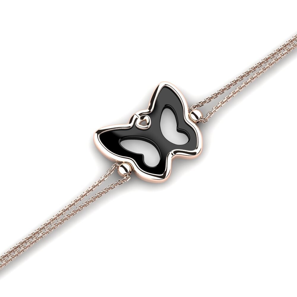 14k Oro Rosa Pulsera Lauzon