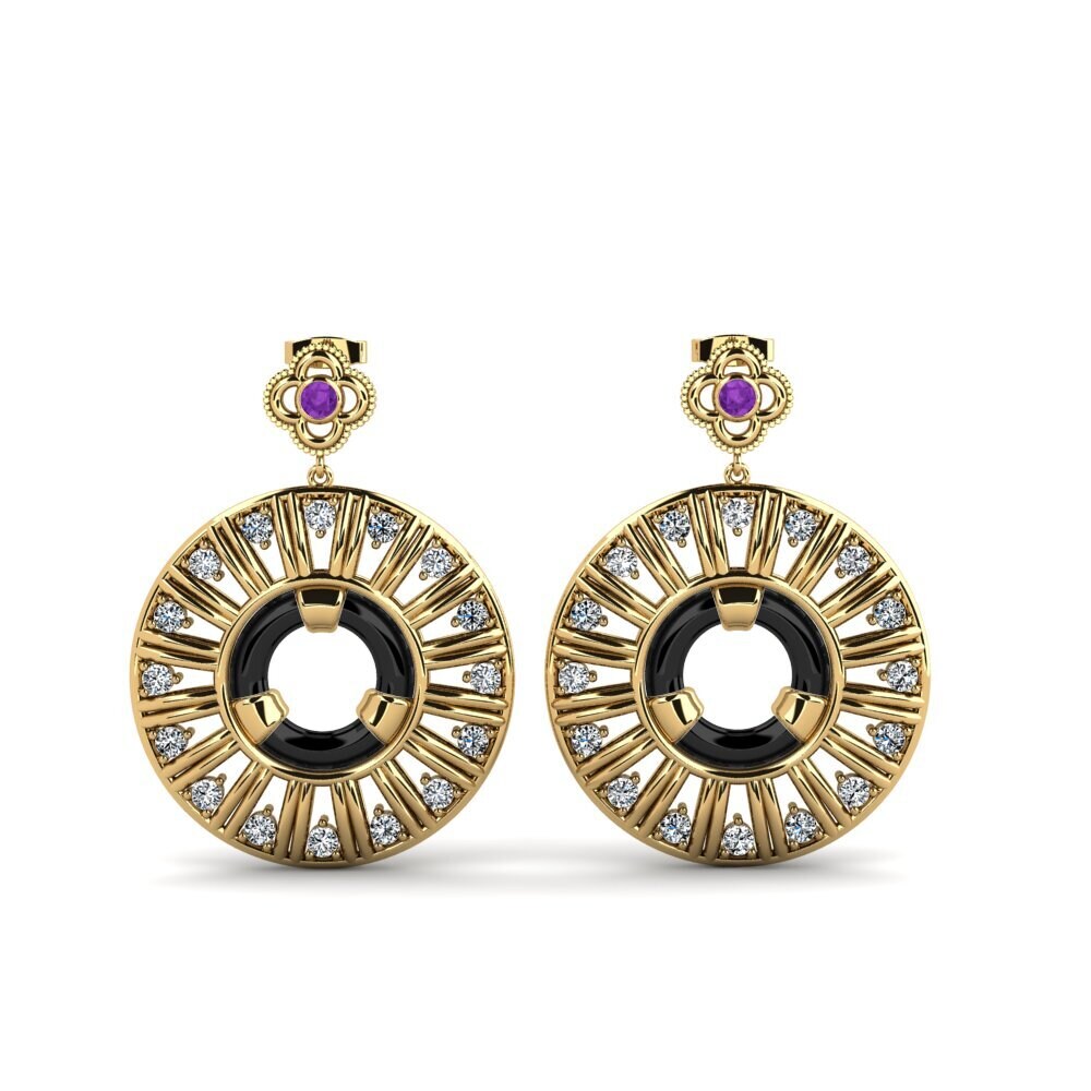 Amethyst Women's Earring Lavada