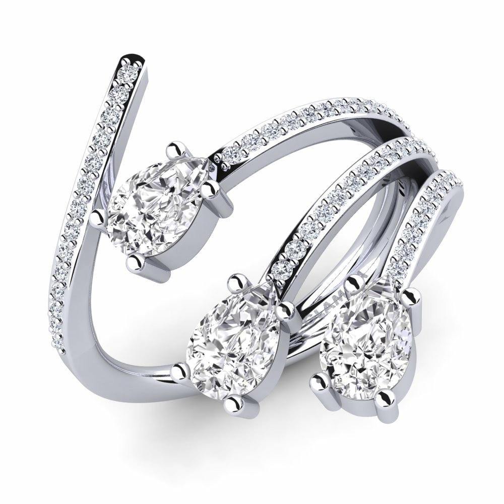 Exclusive Anillos de compromiso Lavem Oro Blanco 585 Diamante