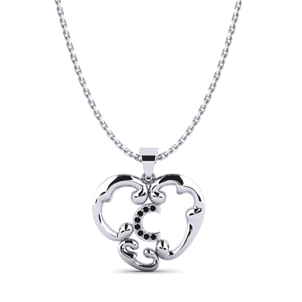 Schwarzer Onyx Damen anhänger Lavenia C