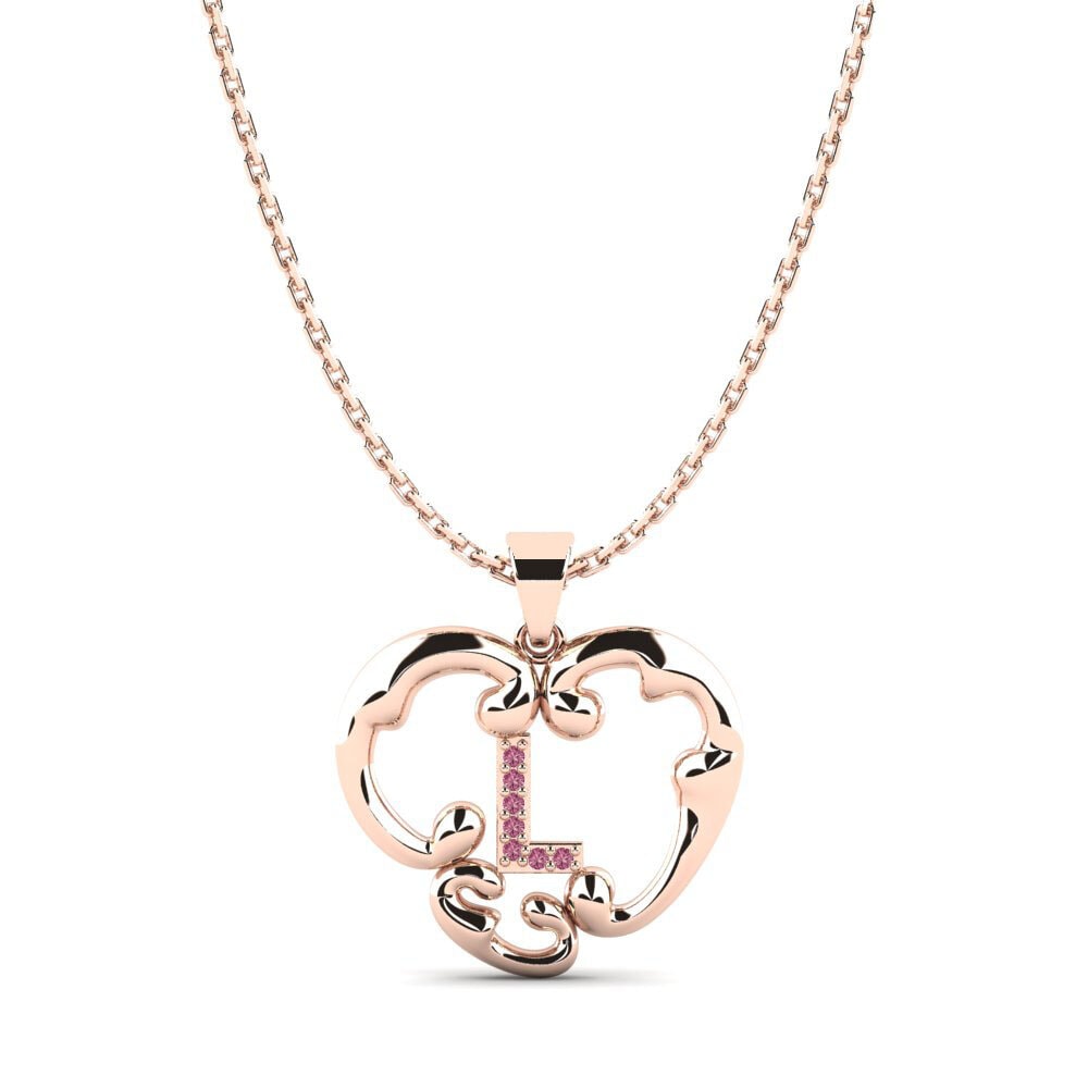 Rotgold 750 Rhodolit-Granat Damen anhänger Lavenia L