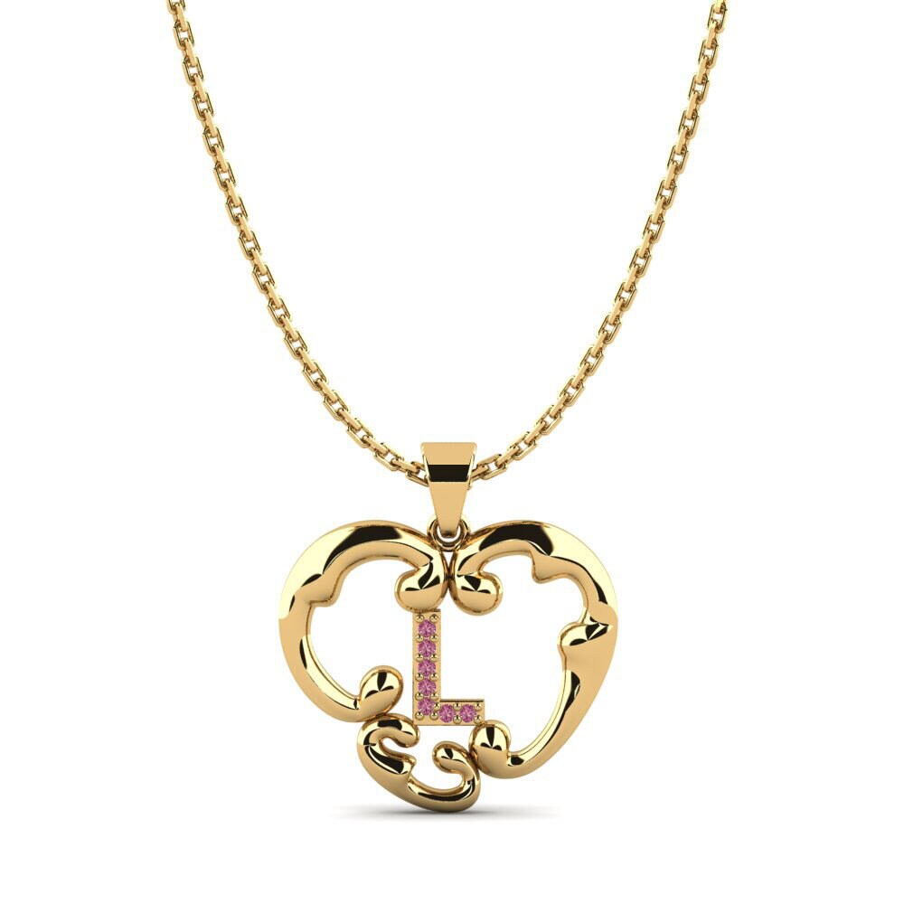 Gelbgold 750 Rhodolit-Granat Damen anhänger Lavenia L