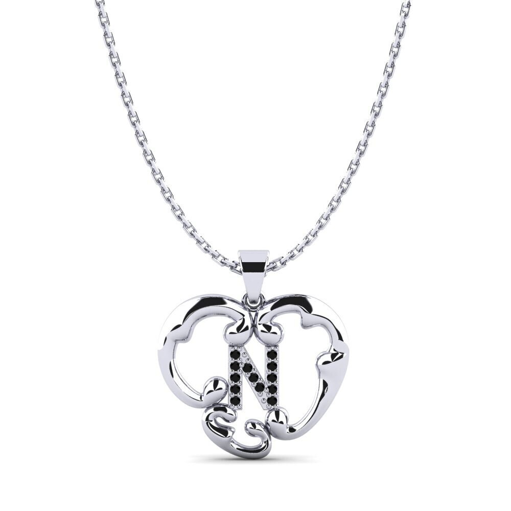 Schwarzer Onyx Damen anhänger Lavenia N