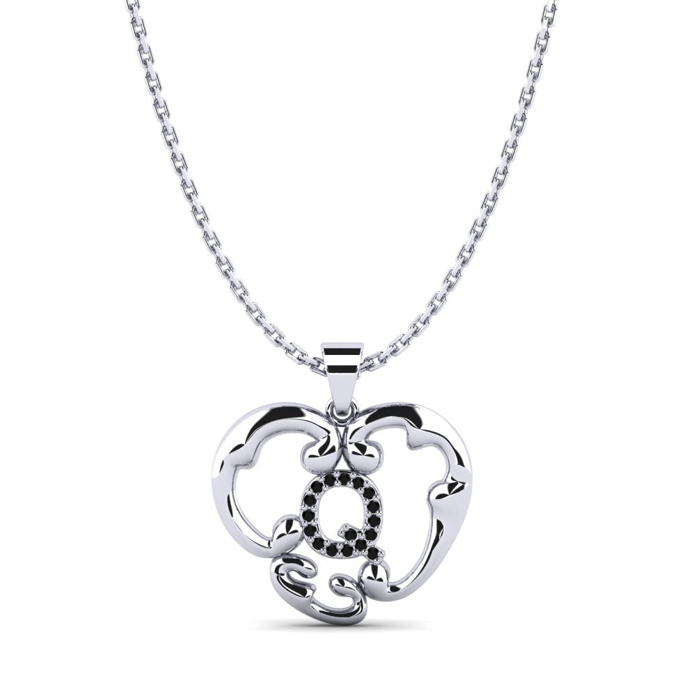 Schwarzer Onyx Damen anhänger Lavenia Q