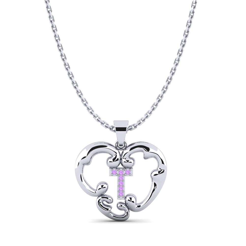 Rund Amethyst Damen anhänger Lavenia T