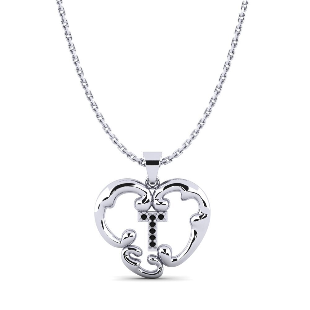 Schwarzer Onyx Damen anhänger Lavenia T