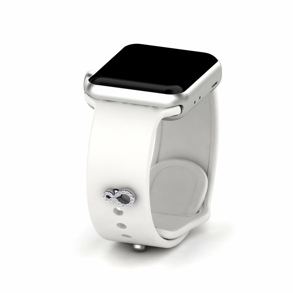 Accesorios para Apple Watch® Lavenir - B Platino 950 Zafiro blanco
