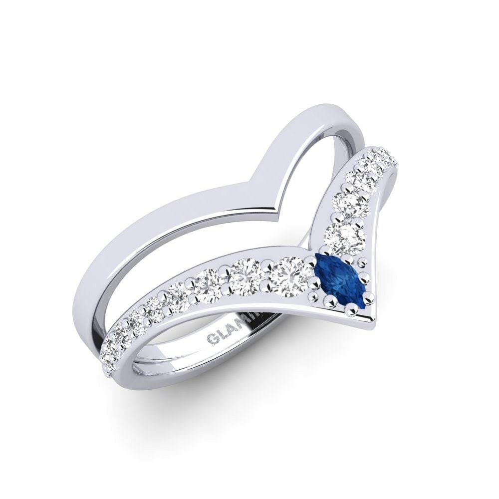 sapphire-zirconia แหวน Lavillerose