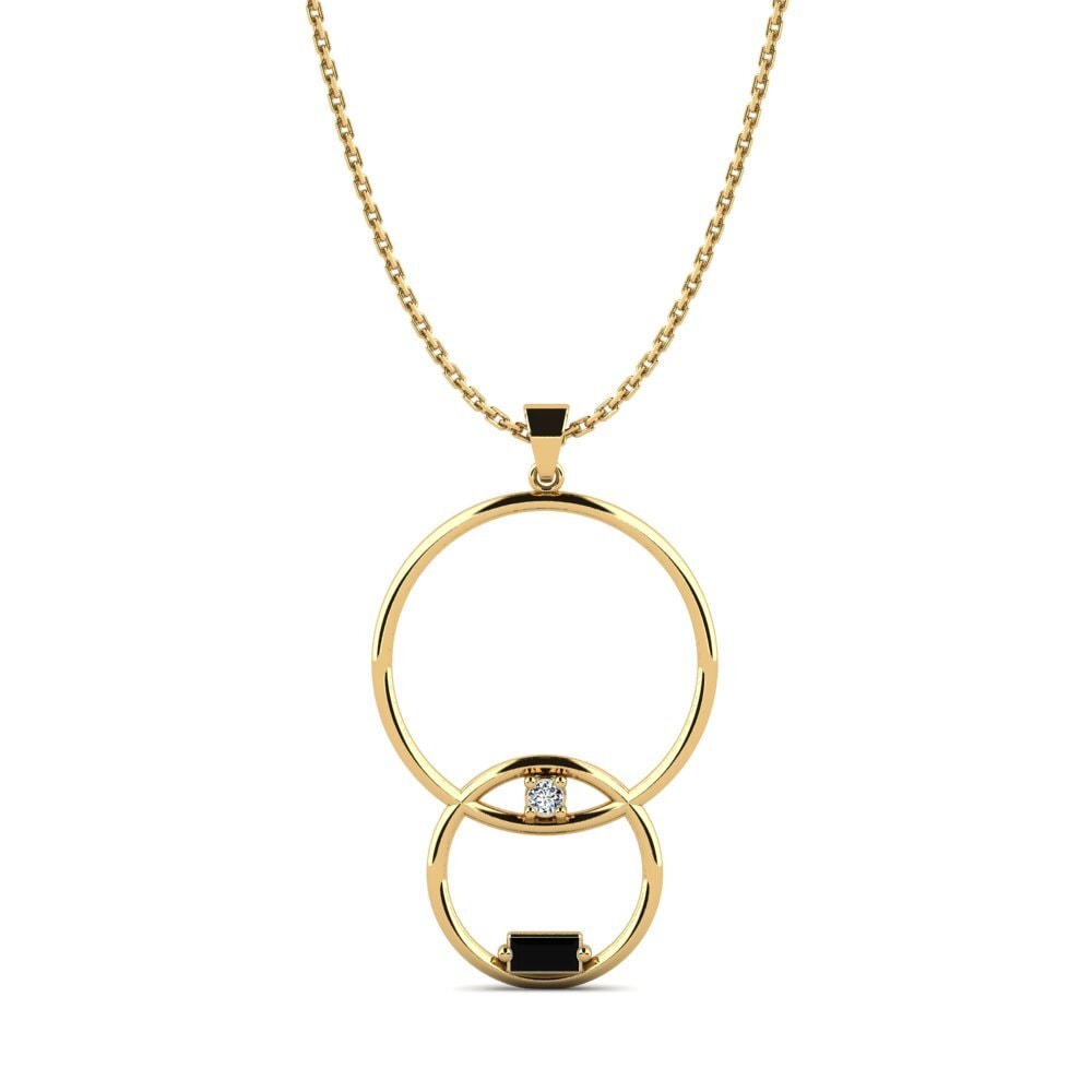Baguette Black Sapphire Women's Pendant Lawhead