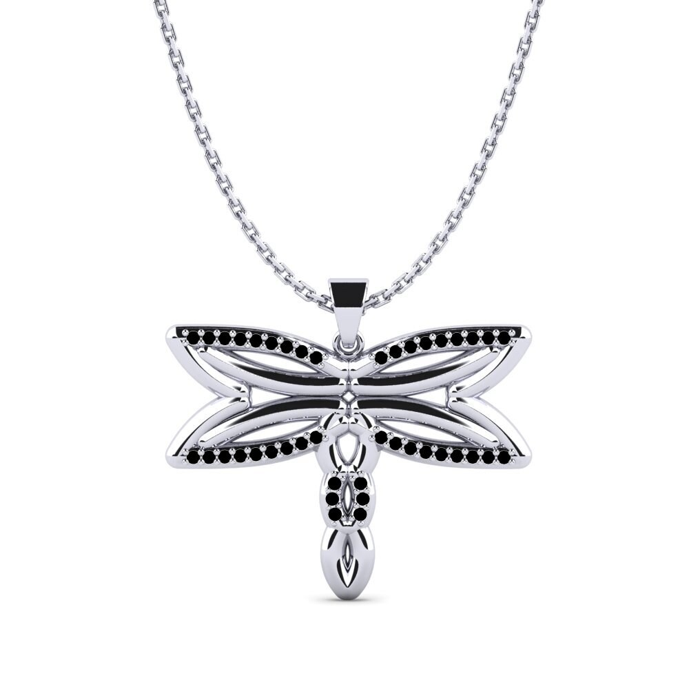 Onyx Noir Pendentif pour femme Lawny