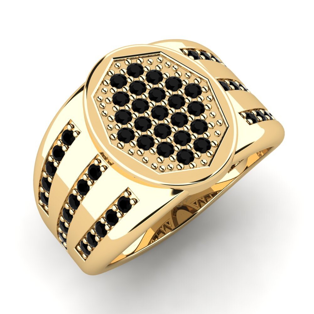 Black Sapphire Pinky Ring Laxian