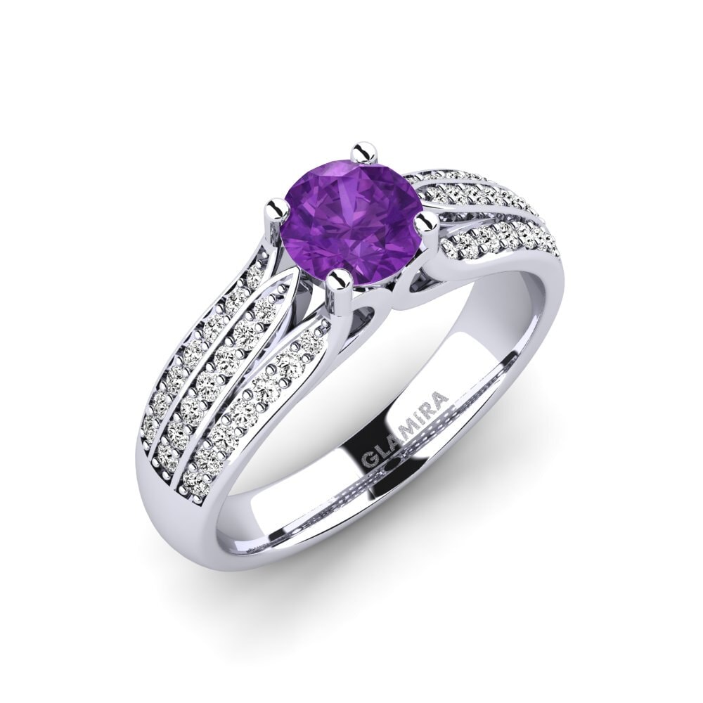 Amatista Anillo de compromiso Agatha