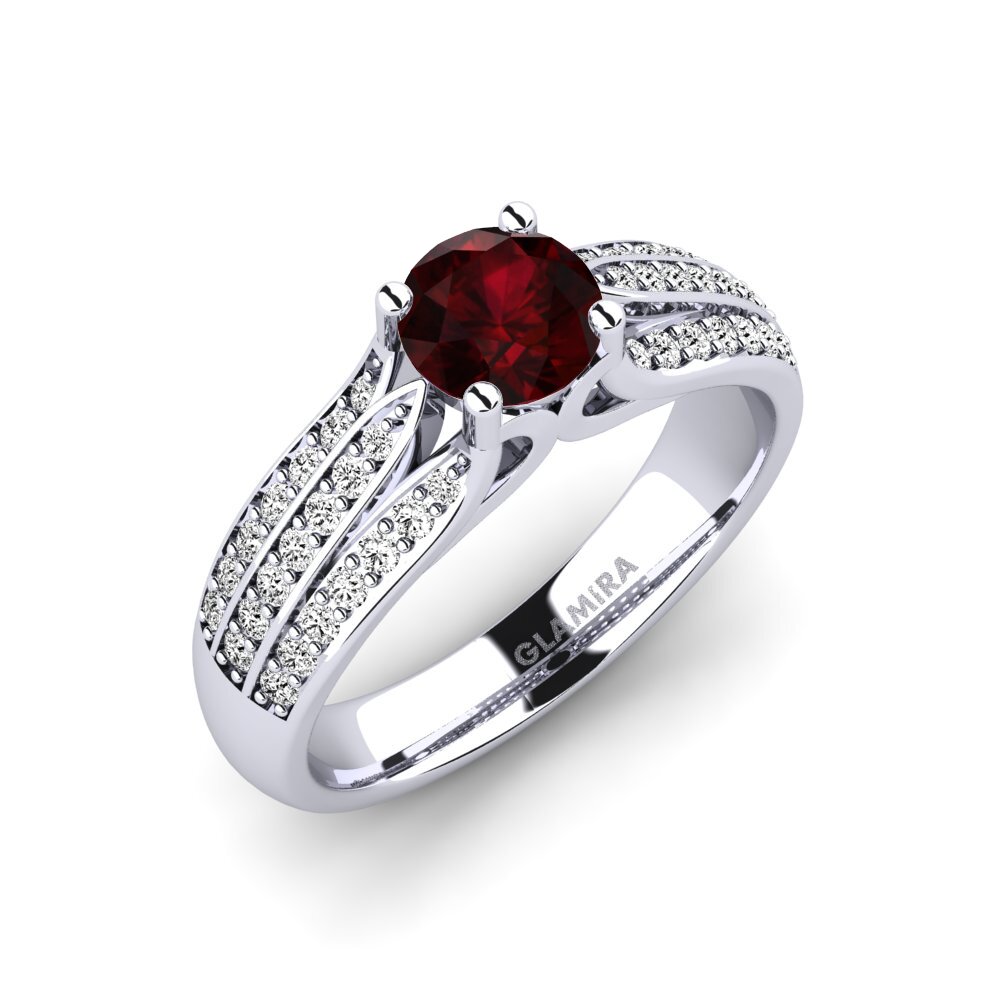 Garnet Engagement Ring Agatha