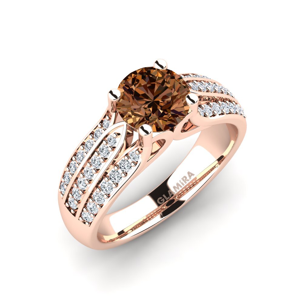 Brown Diamond Engagement Ring Agatha 1.00 crt