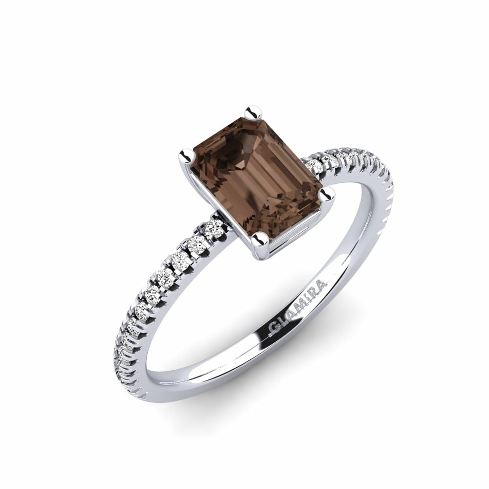 Smoky Quartz Engagement Ring Aldea