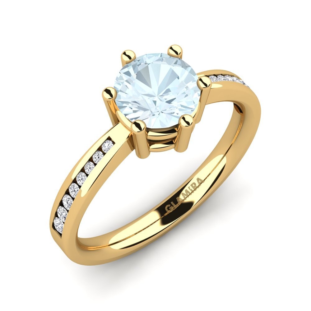 Aquamarine Engagement Ring Alita 1.0 crt