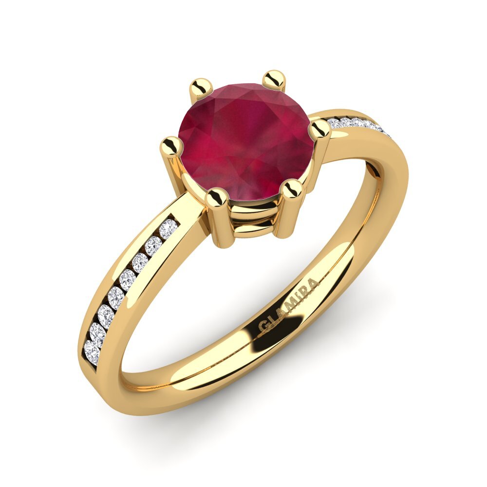Rubí Anillo de compromiso Alita 1.0 crt