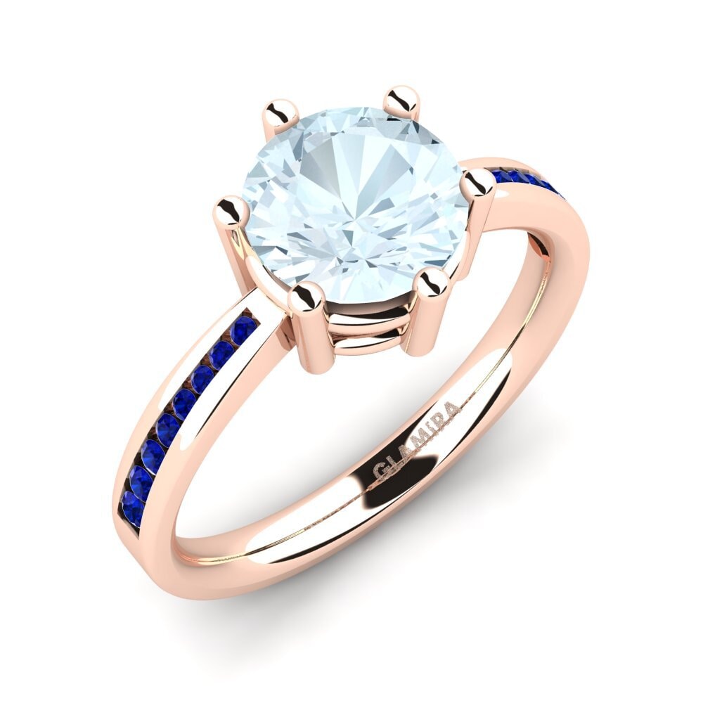 14ct Rose Gold Engagement Ring Alita 1.6 crt