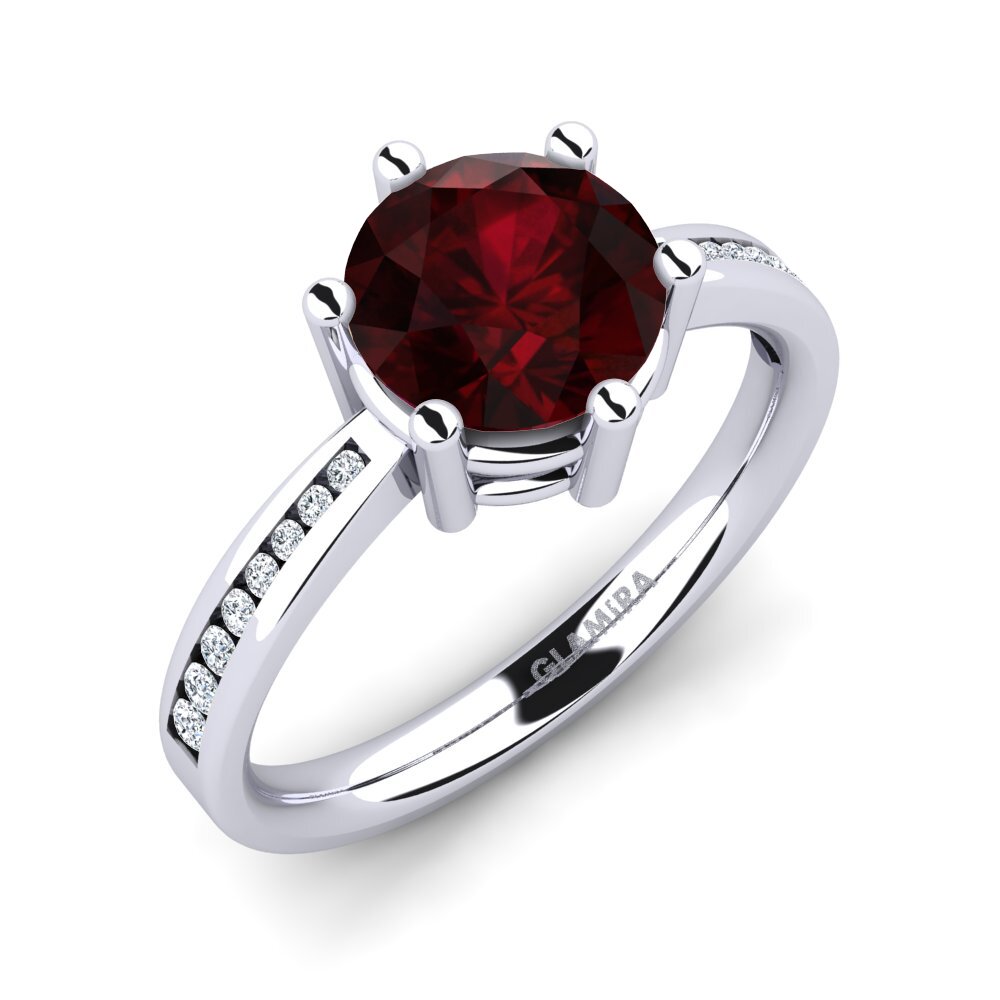 Garnet Engagement Ring Alita 1.6 crt